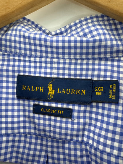 Ralph Lauren Blue/White Gingham Button Down