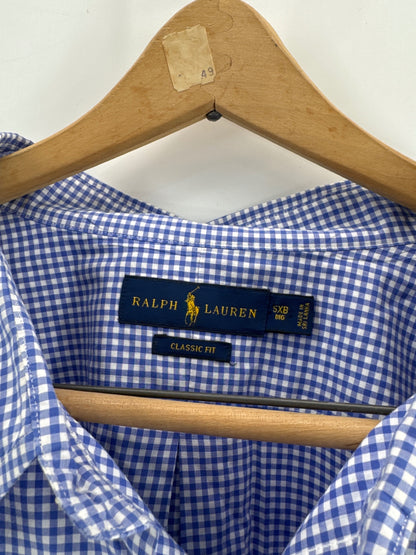 Ralph Lauren Blue/White Gingham Button Down