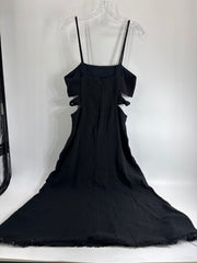 Zara Black Cutout Spaghetti Strap Dress