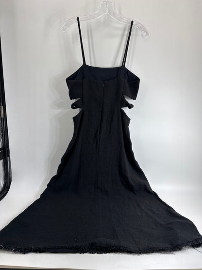 Zara Black Cutout Spaghetti Strap Dress