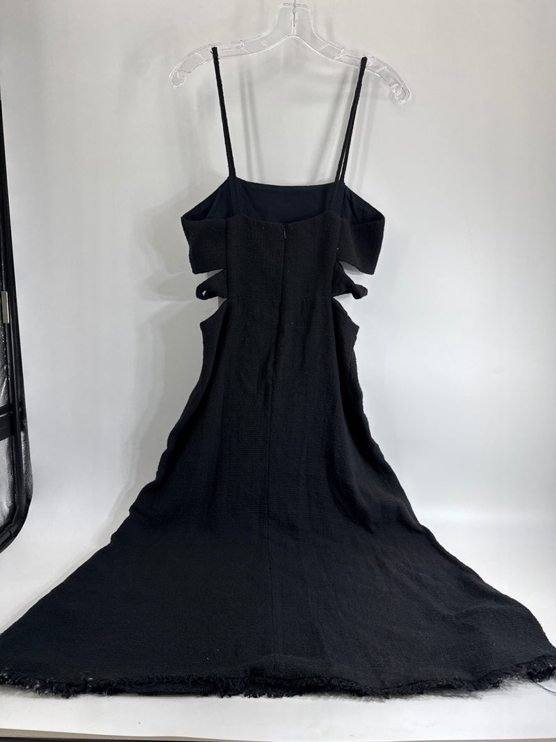 Zara Black Cutout Spaghetti Strap Dress