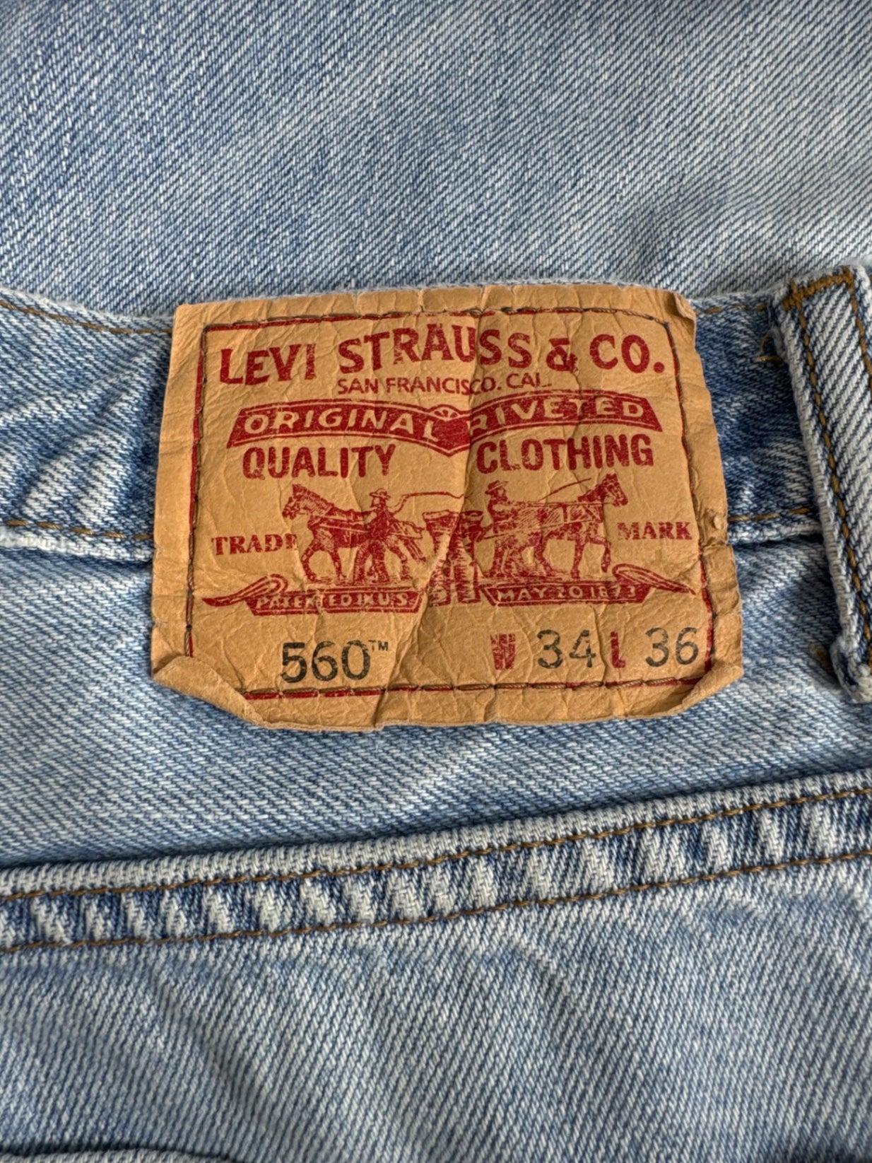 Levis Bootcut Jeans Light Wash Denim