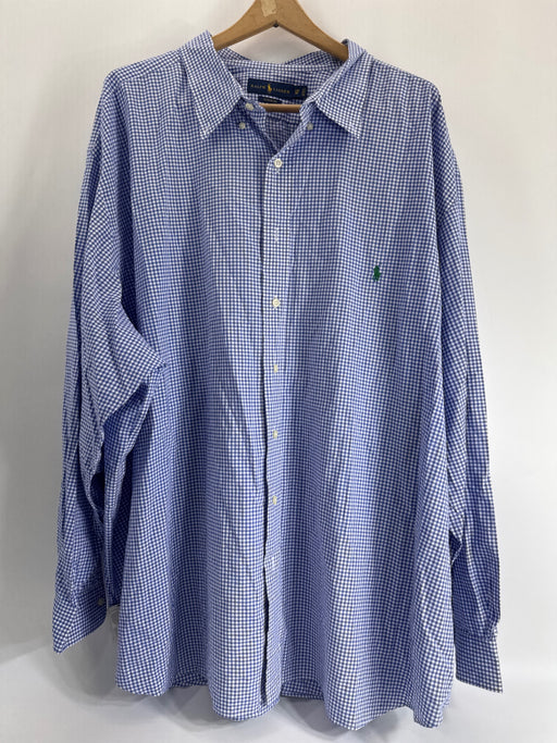 Ralph Lauren Blue/White Gingham Button Down