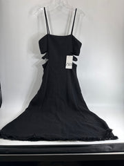 Zara Black Cutout Spaghetti Strap Dress