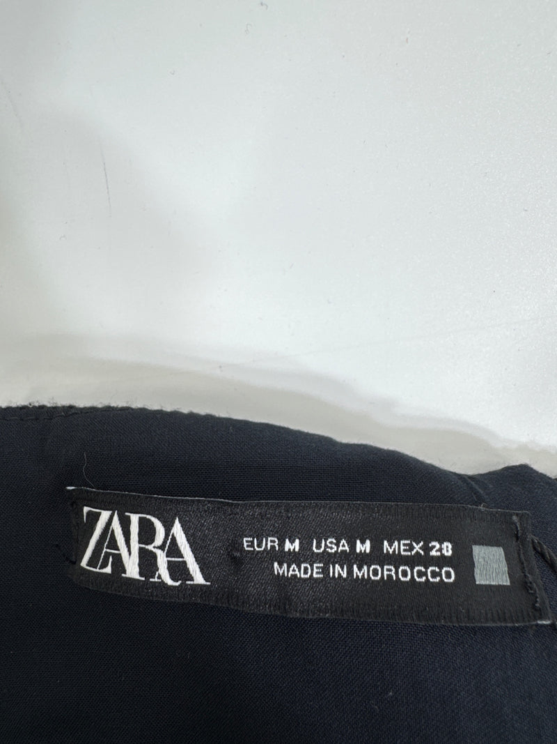 Zara Black Cutout Spaghetti Strap Dress