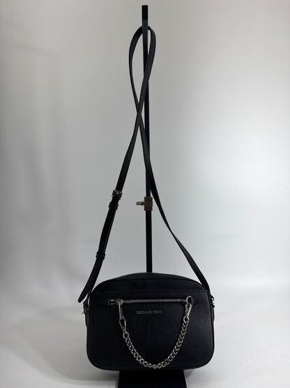 Michael Kors Black Chain Accent Small Crossbody