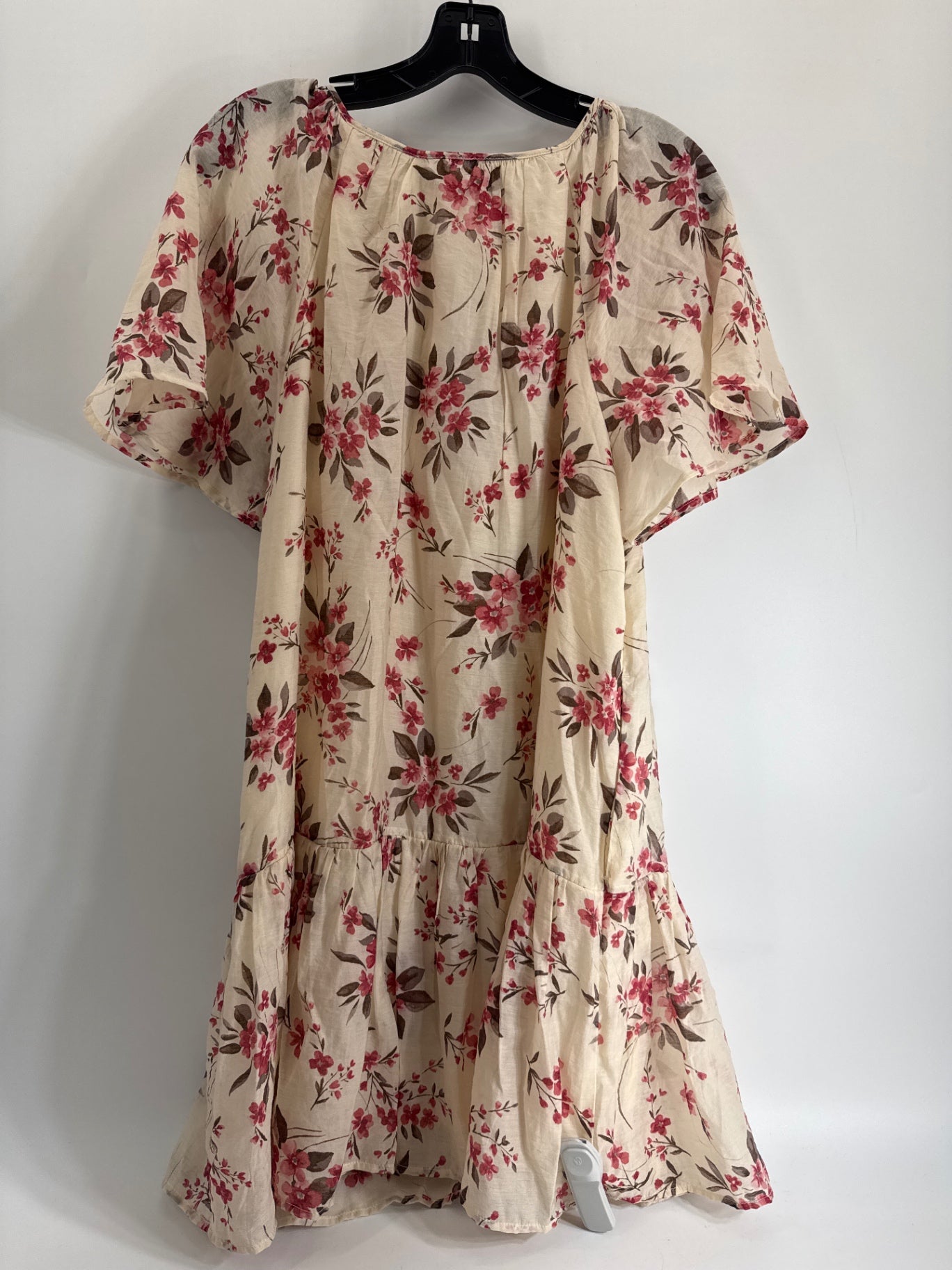 Abercrombie & Fitch Babydoll Floral Beige Dress