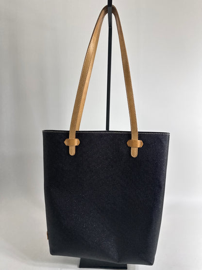 Consuela Black Canvas Tote Bag