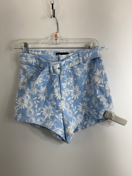 Zara Blue w/ White Floral Shorts