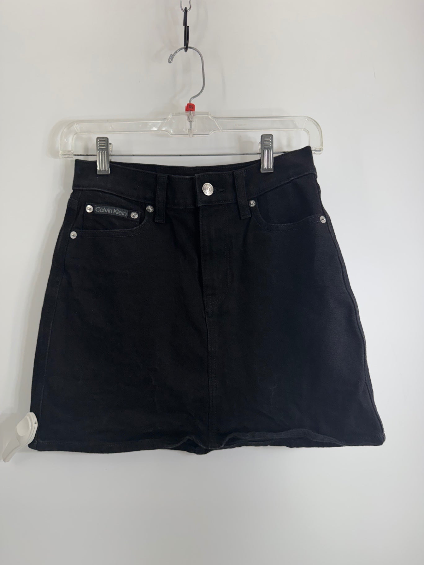 Calvin Klein Black Denim Skirt