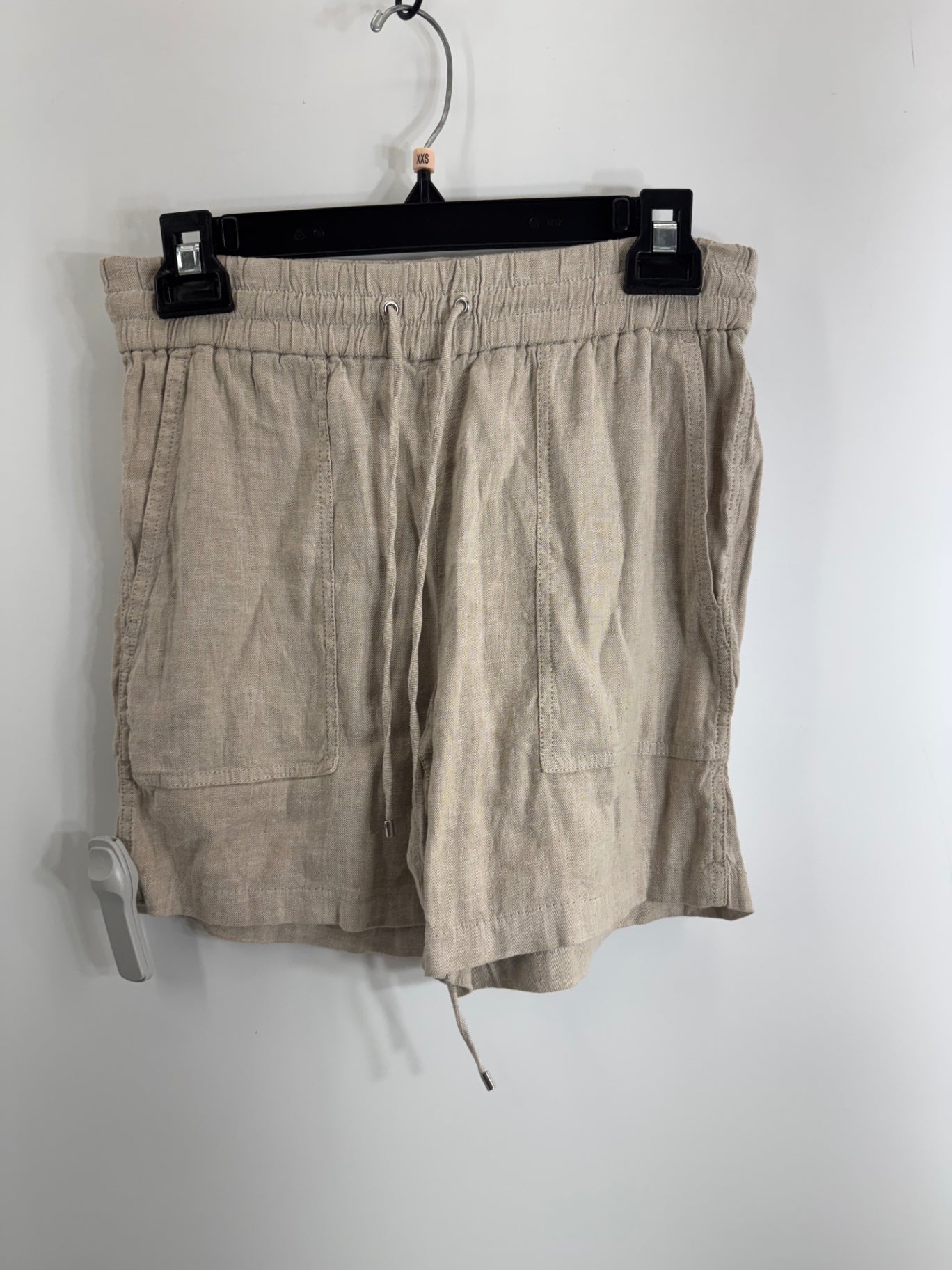 Theory Beige Linen Shorts