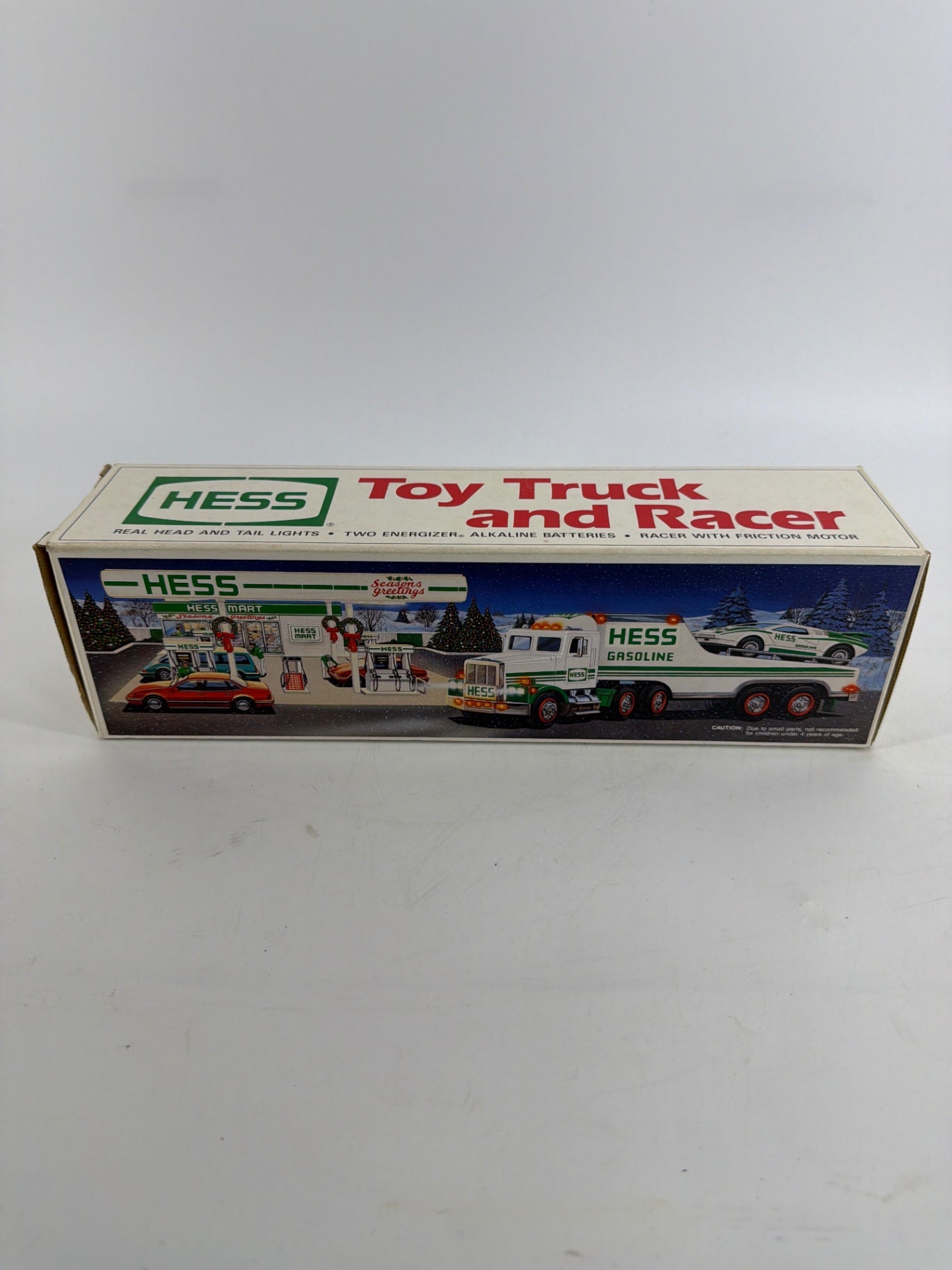 Hess toy, truck, and racer