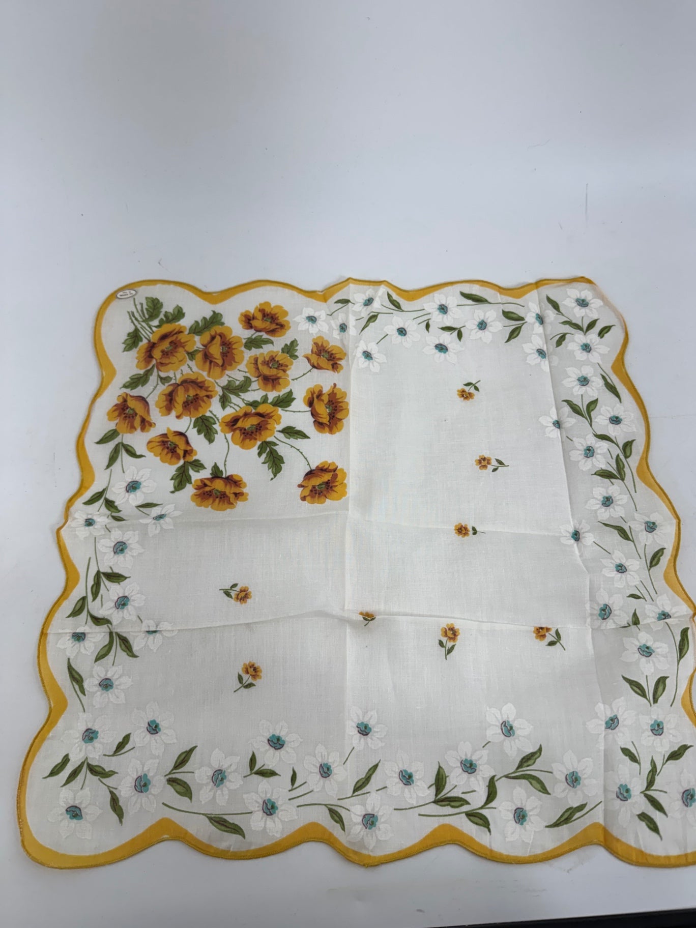 Unbranded Yellow Flower Handkerchief