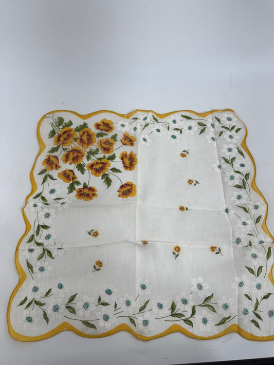 Unbranded Yellow Flower Handkerchief