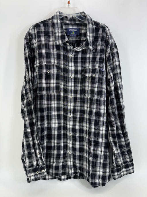 Chubbies Black/White Plaid Button Up