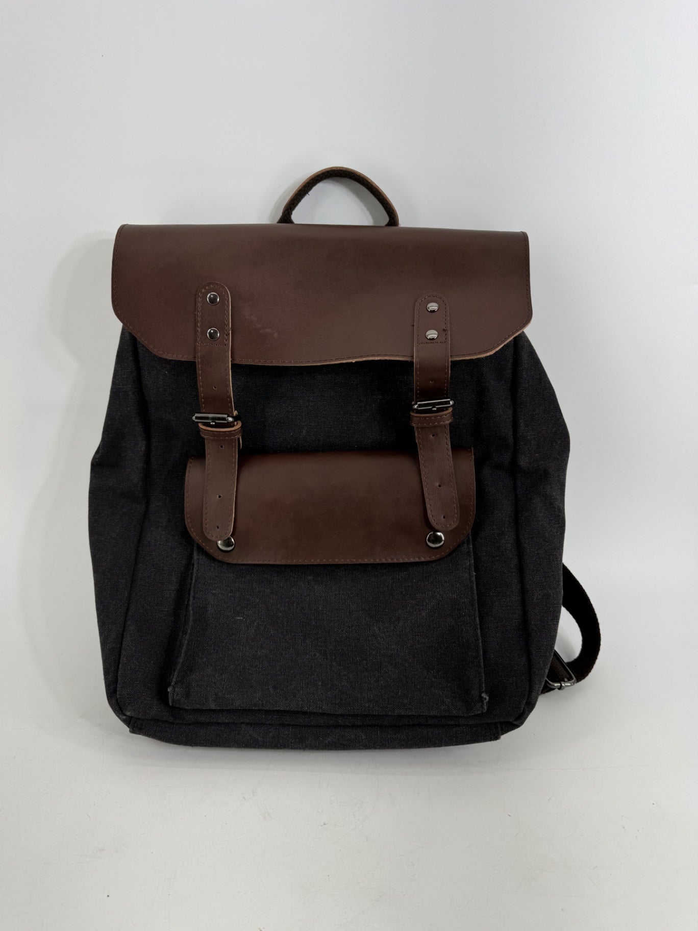 Guang Tong Black/Brown Leather Bag