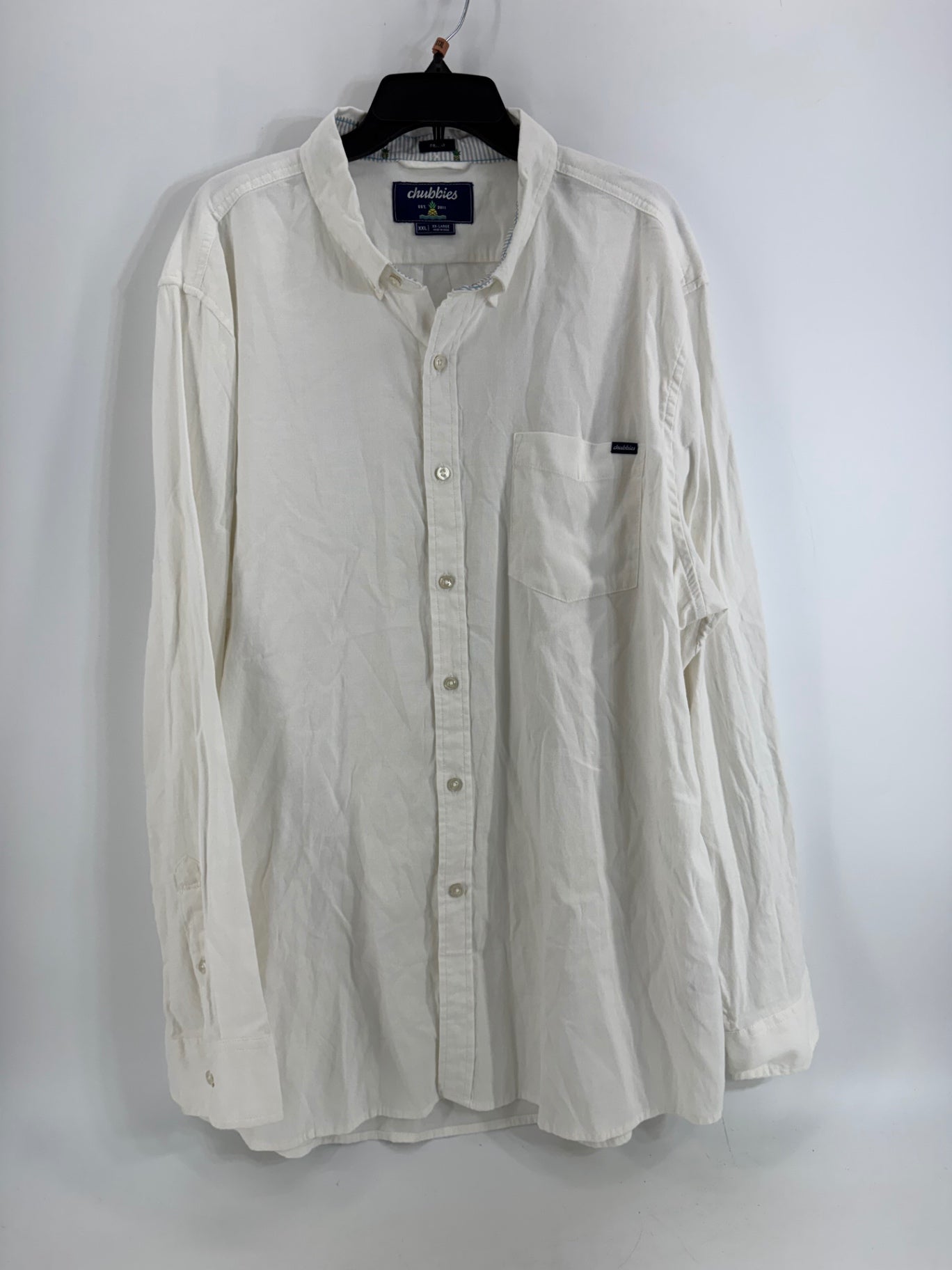 Chubbies White Long Sleeve Button Up