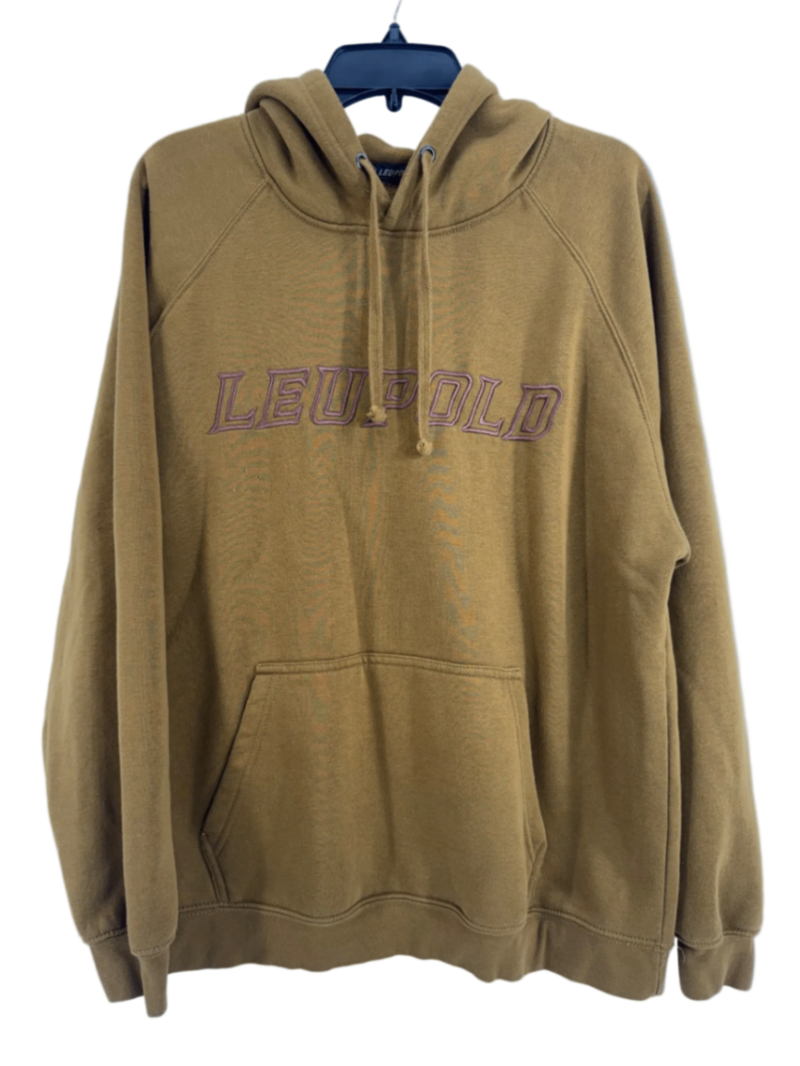 Leupold Wordmark Hoodie  Buckskin w/ Embroidered Logo Size LG