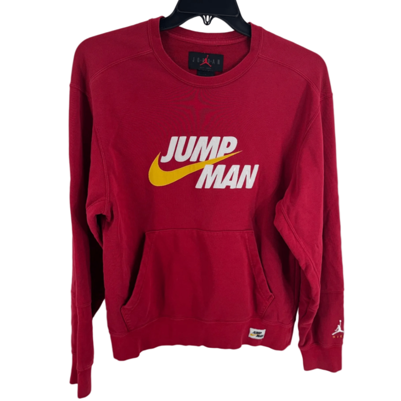 Nike Air Jordan Red Jumpman Embroidered Sweater Size SM