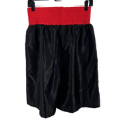 Title Boxing Black/Red Satin Boxing Shorts Size XL