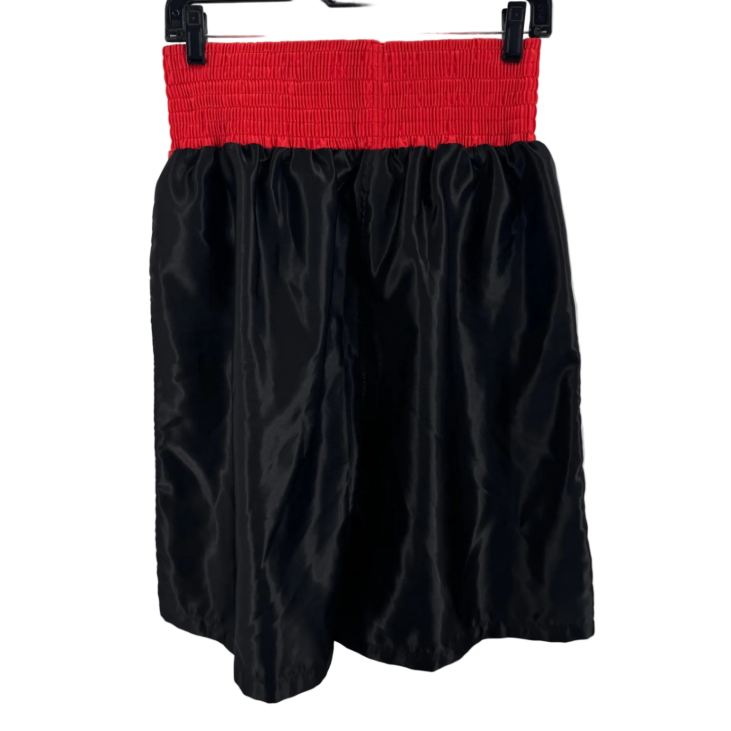 Title Boxing Black/Red Satin Boxing Shorts Size XL