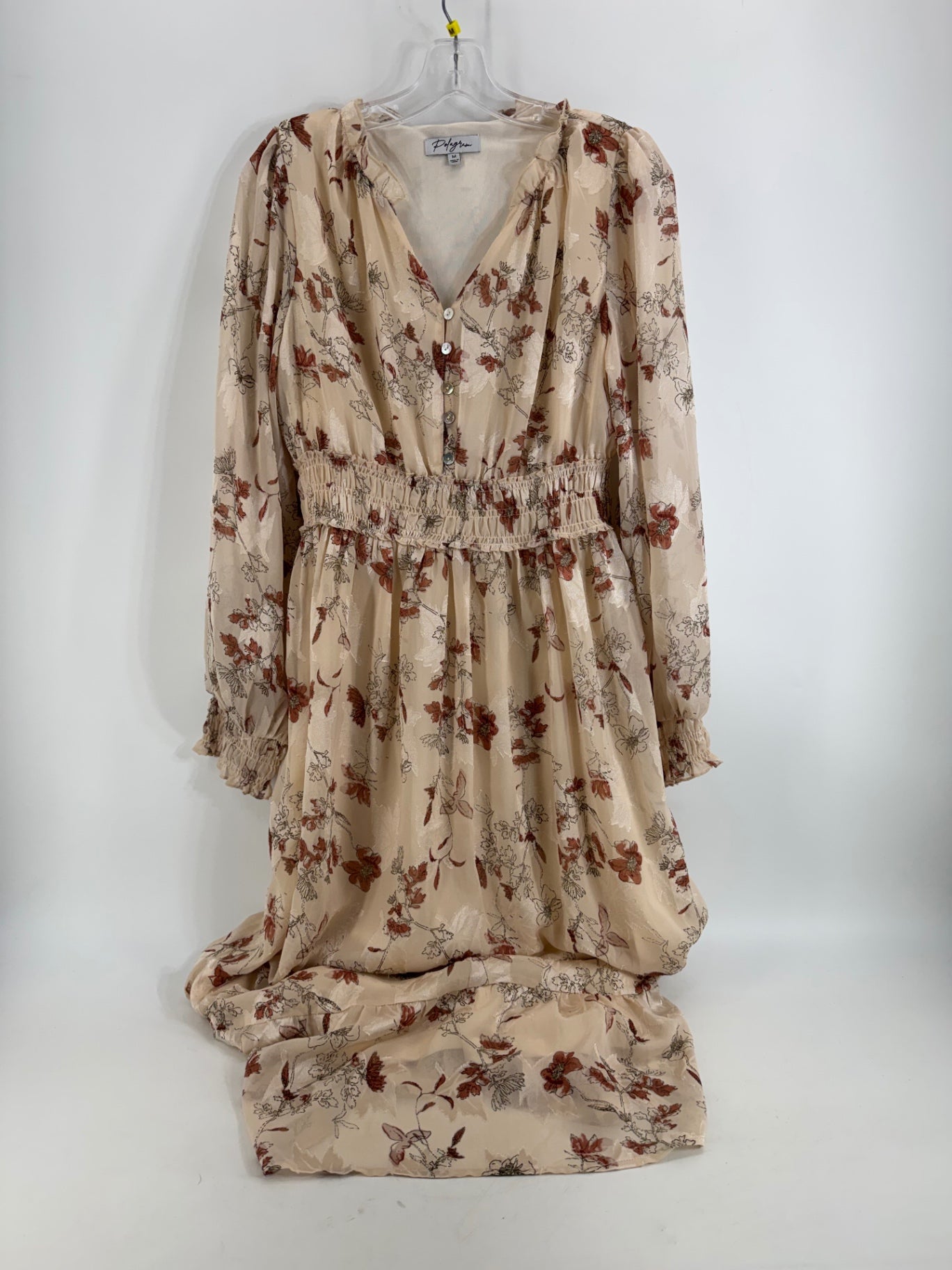 Polagram Rose Floral Long Sleeve Dress