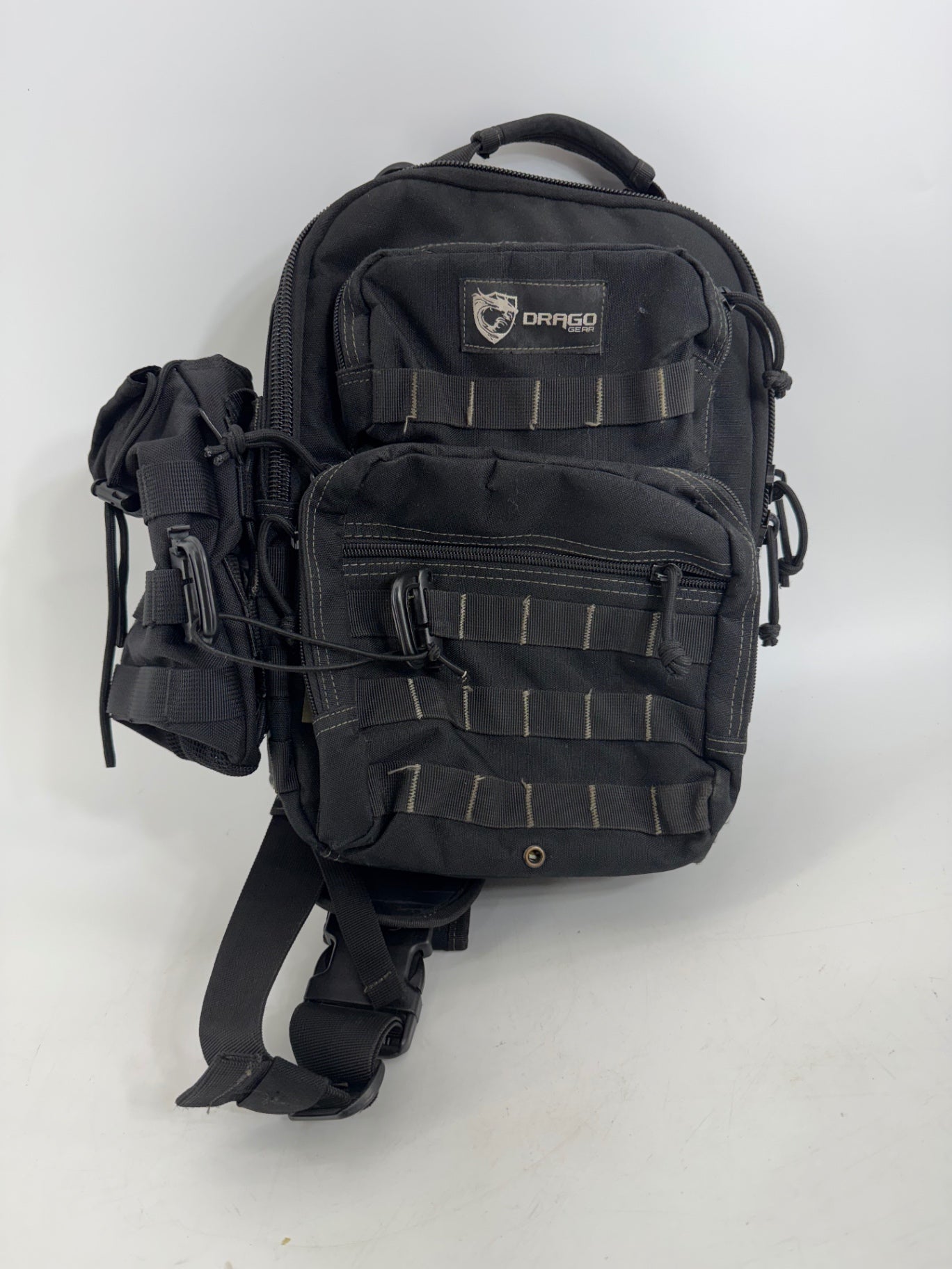 Drago Gear Black Single Strap Backpack