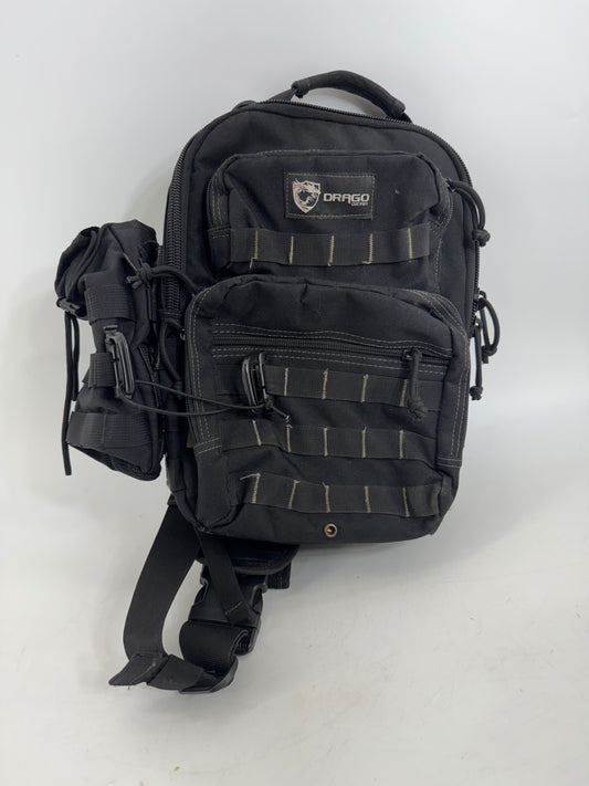 Drago Gear Black Single Strap Backpack