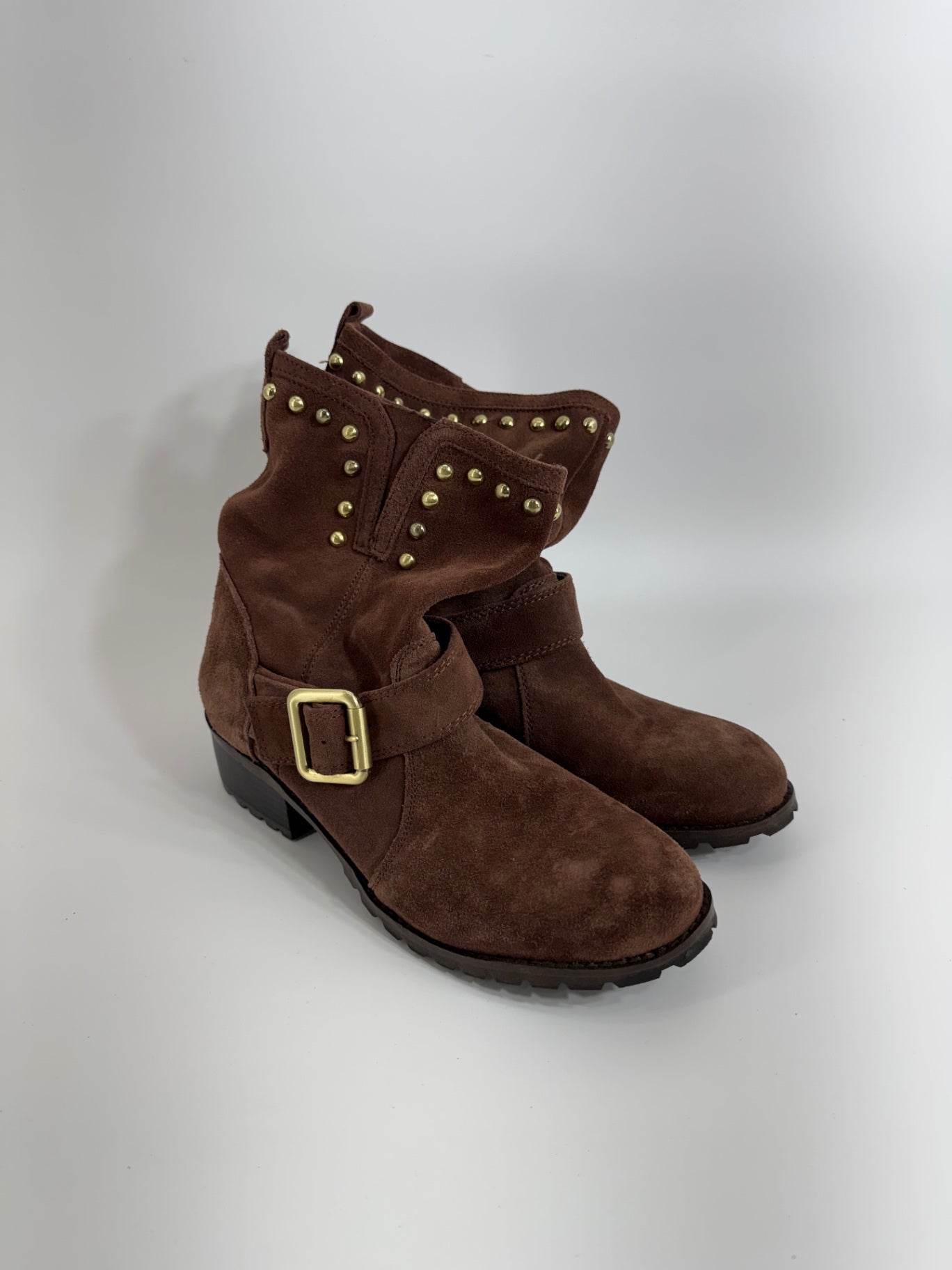 I.N.C.Henry Leather Brown Studded Boot