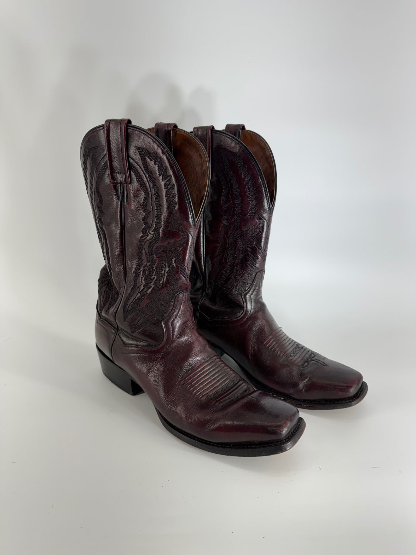 Dan Post Burgundy Cowboy Boots