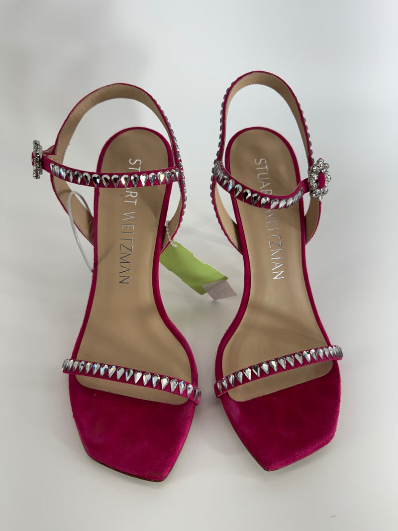 Stuart Weitzman Gemcut 100 Ankle Strap Heels Size 39 / 8.5