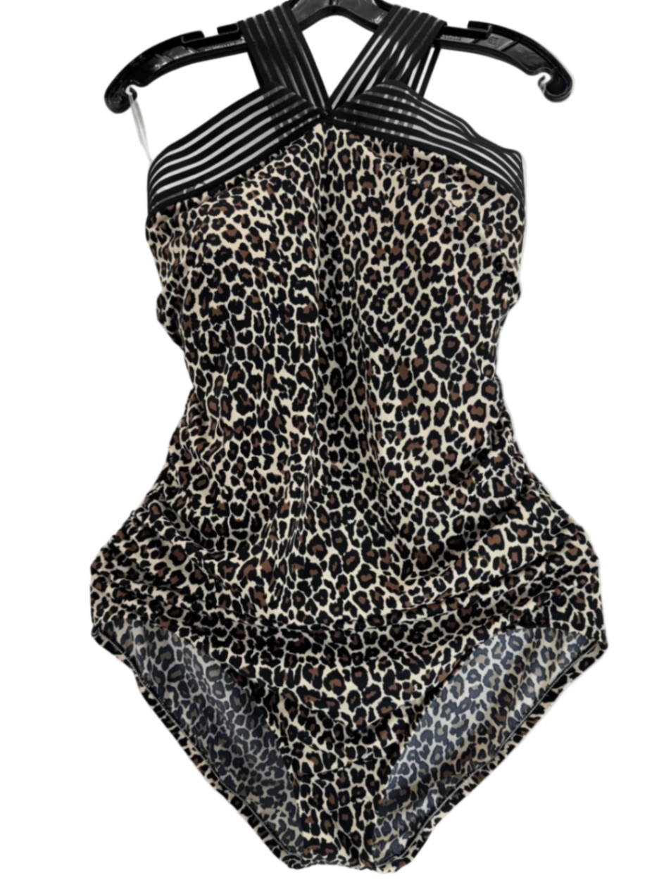 Aqua Green Leopard Print Swimsuit Size XL