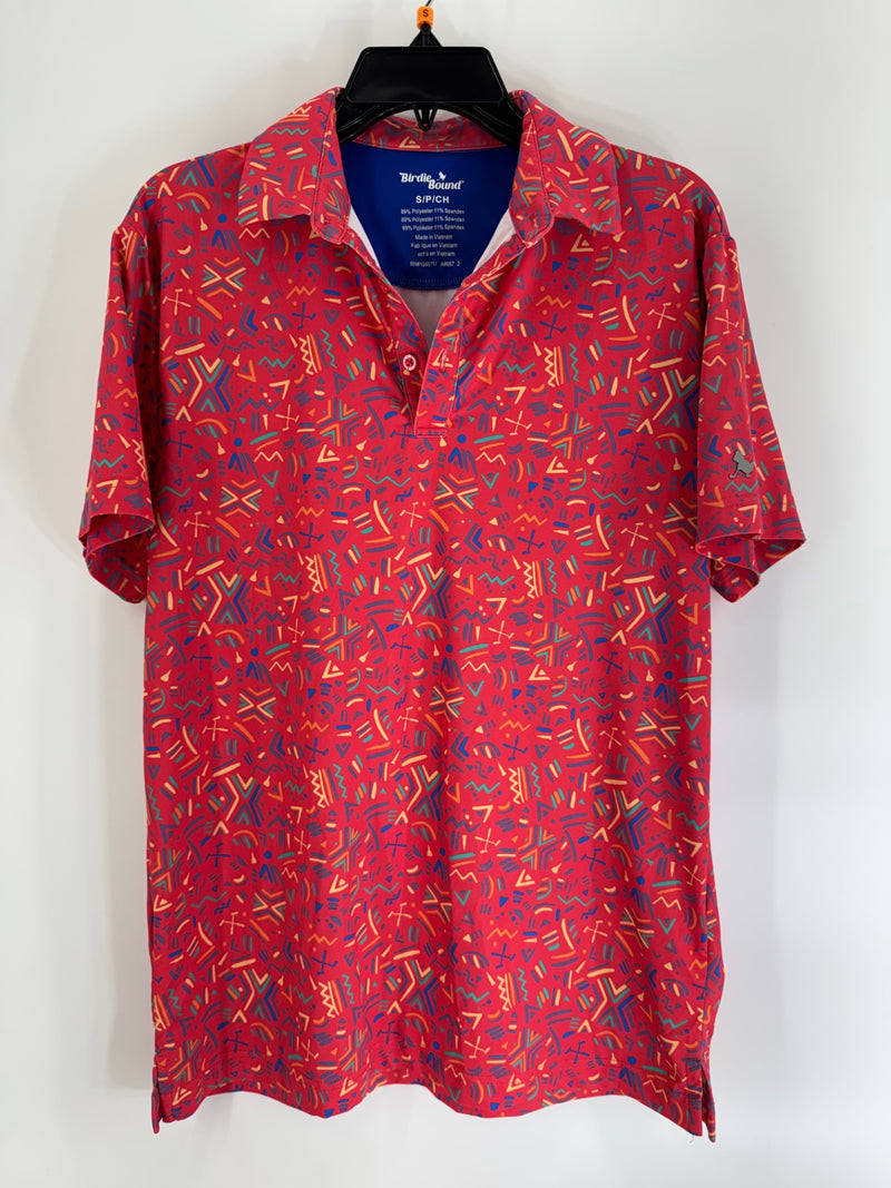 Birdie Bound Geometric Print Polo
