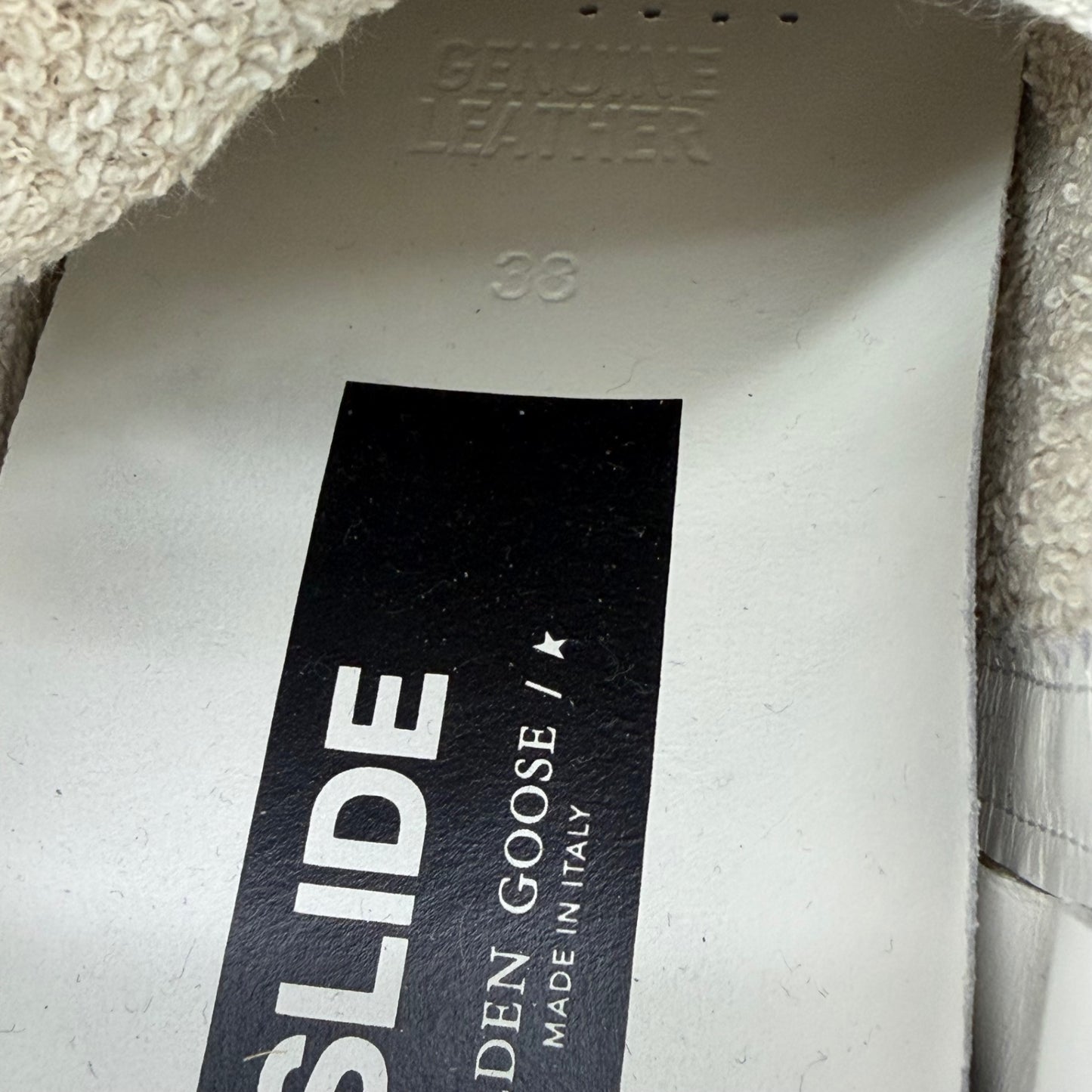 Golden Goose Slide High Top w/ Pearls Size 38/8