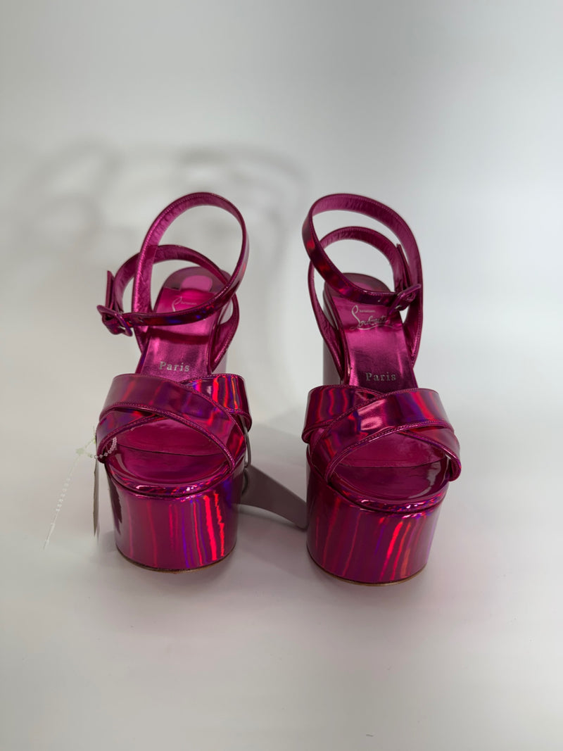 Christian Louboutin Loubi Queen Platform Heels Size 39 / 8.5