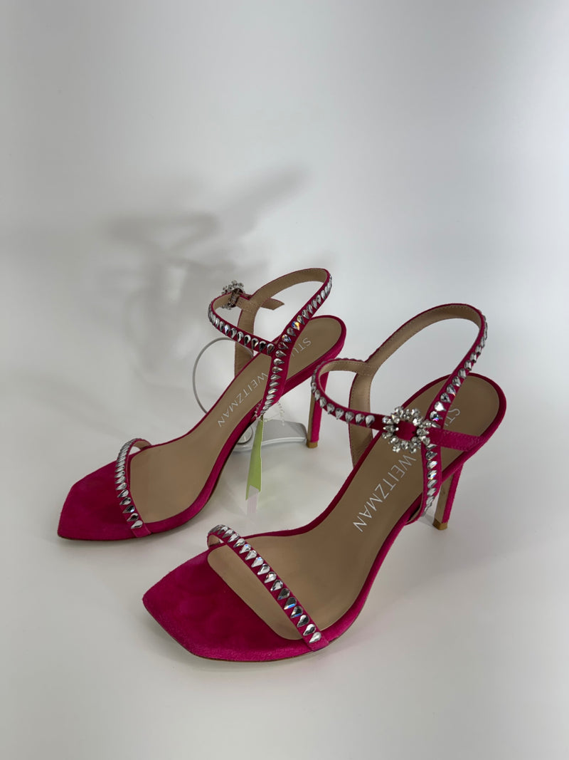 Stuart Weitzman Gemcut 100 Ankle Strap Heels Size 39 / 8.5