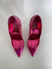 Christian Louboutin So Kate Pink Hologram Heels Size 38.5 / 8