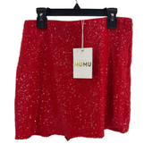 Show Me Your Mumu Red Sequins Skort NWT Size SM