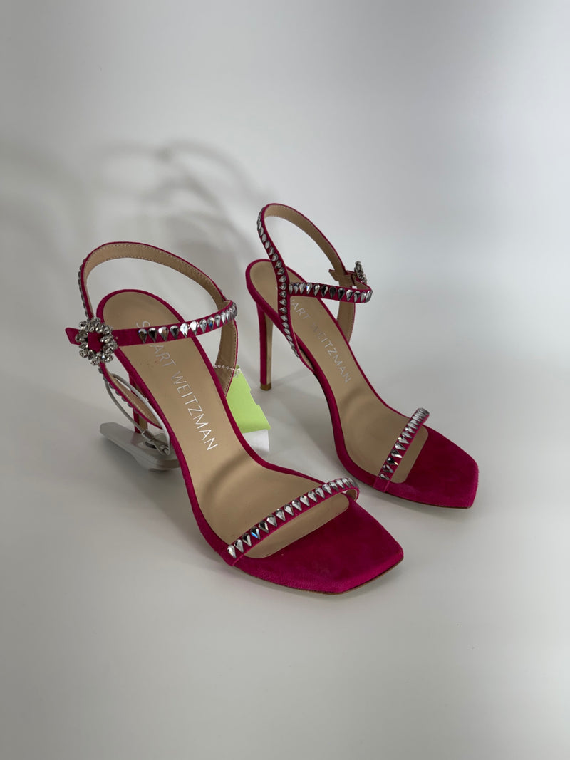 Stuart Weitzman Gemcut 100 Ankle Strap Heels Size 39 / 8.5