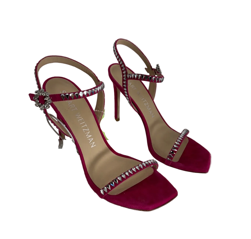 Stuart Weitzman Gemcut 100 Ankle Strap Heels Size 39 / 8.5