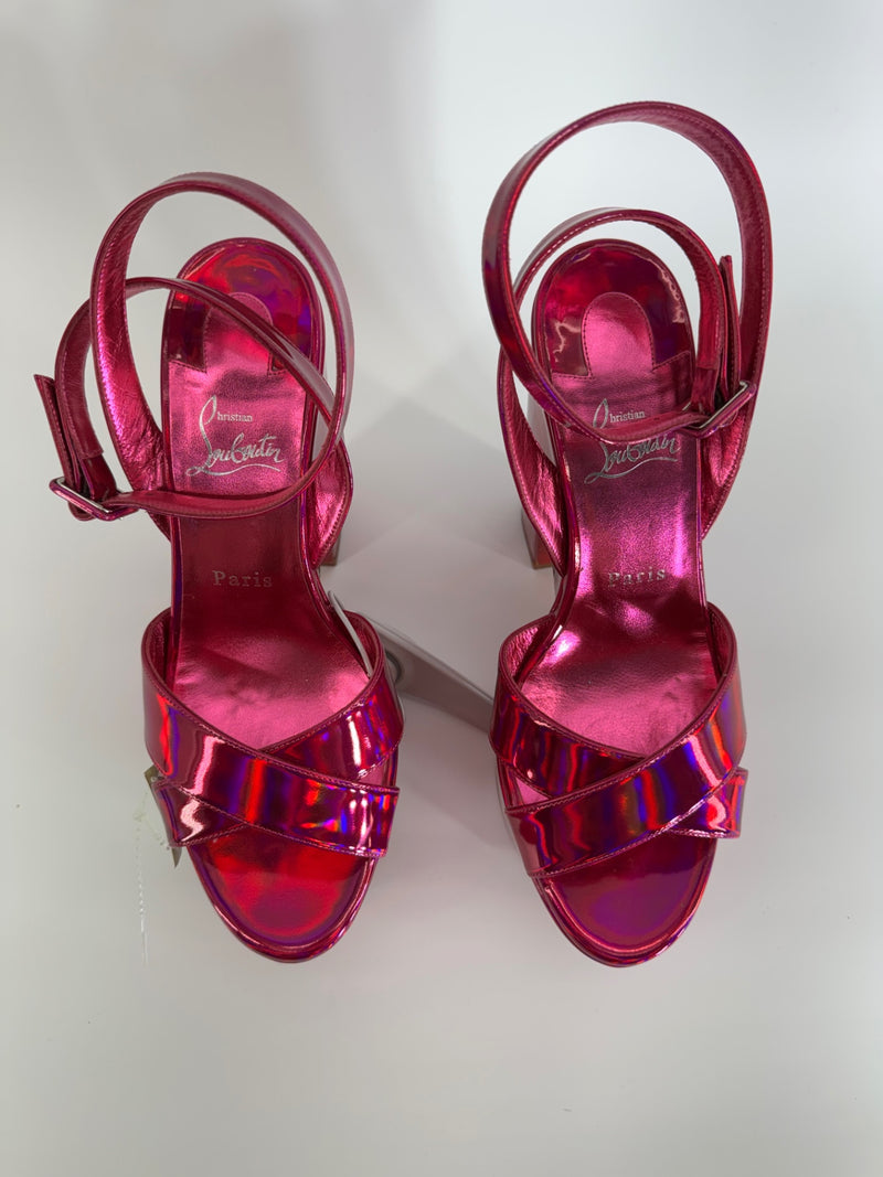 Christian Louboutin Loubi Queen Platform Heels Size 39 / 8.5