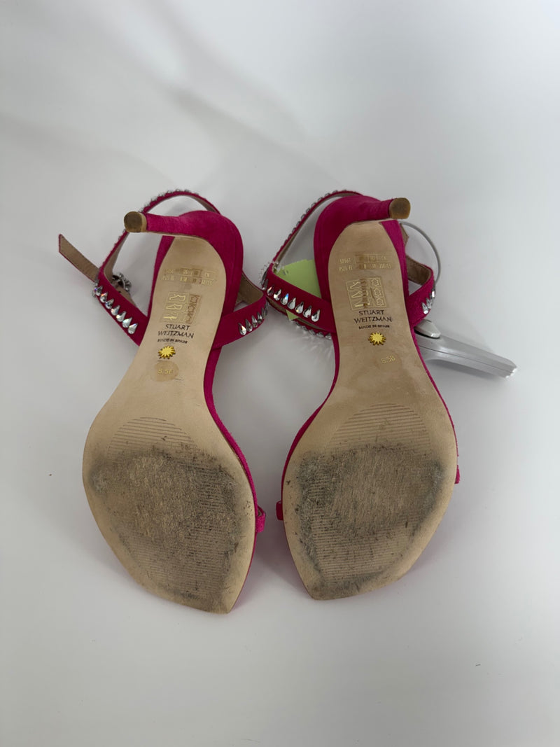 Stuart Weitzman Gemcut 100 Ankle Strap Heels Size 39 / 8.5