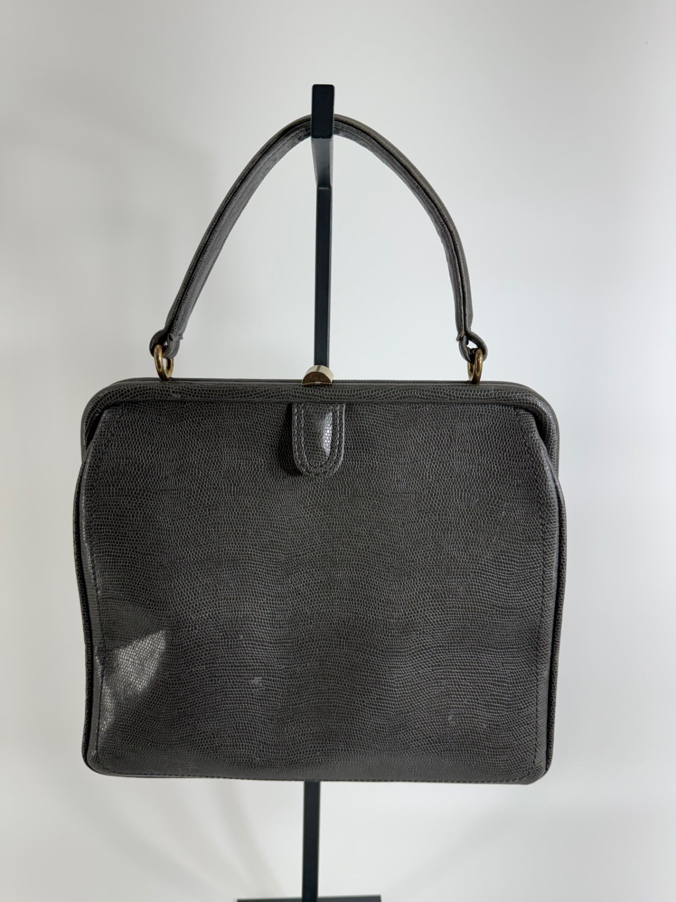 Star International Gray Leather Handbag