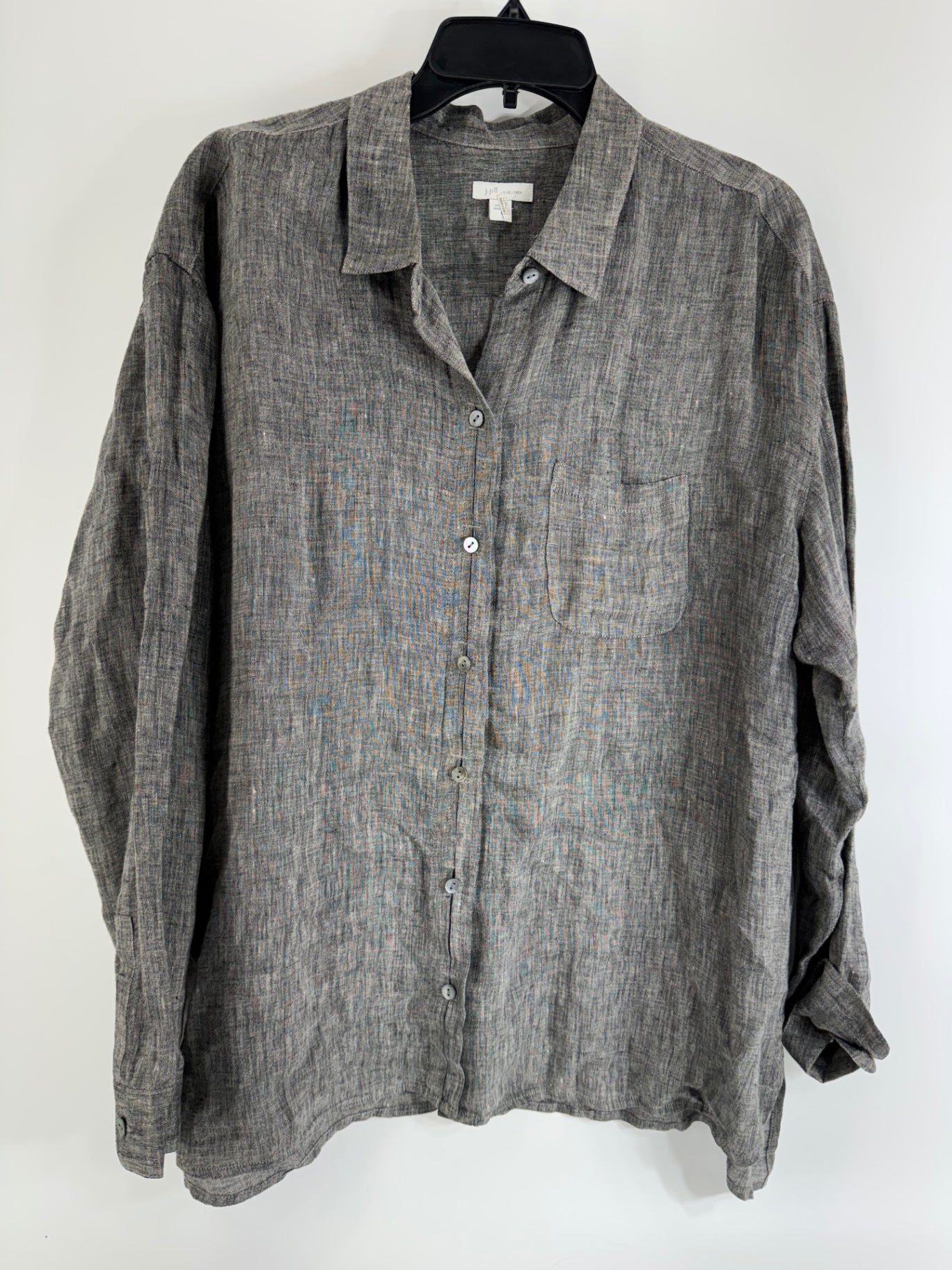 J. Jill Gray Linen Button Up