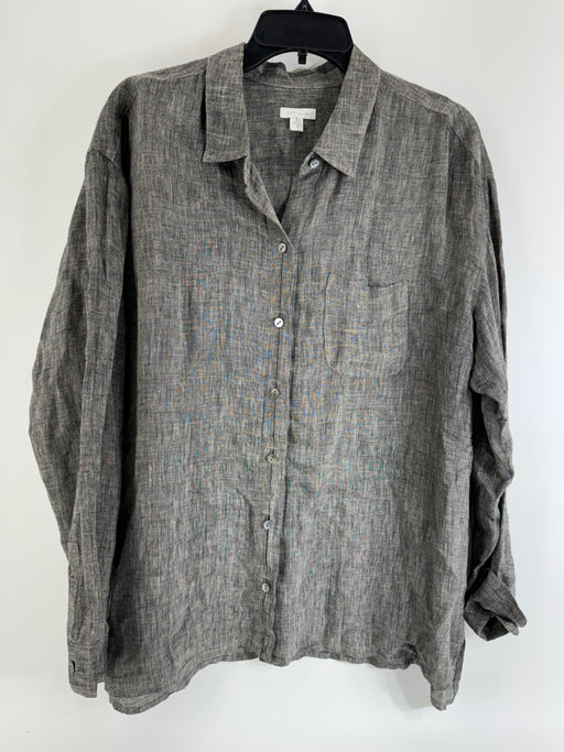 J. Jill Gray Linen Button Up
