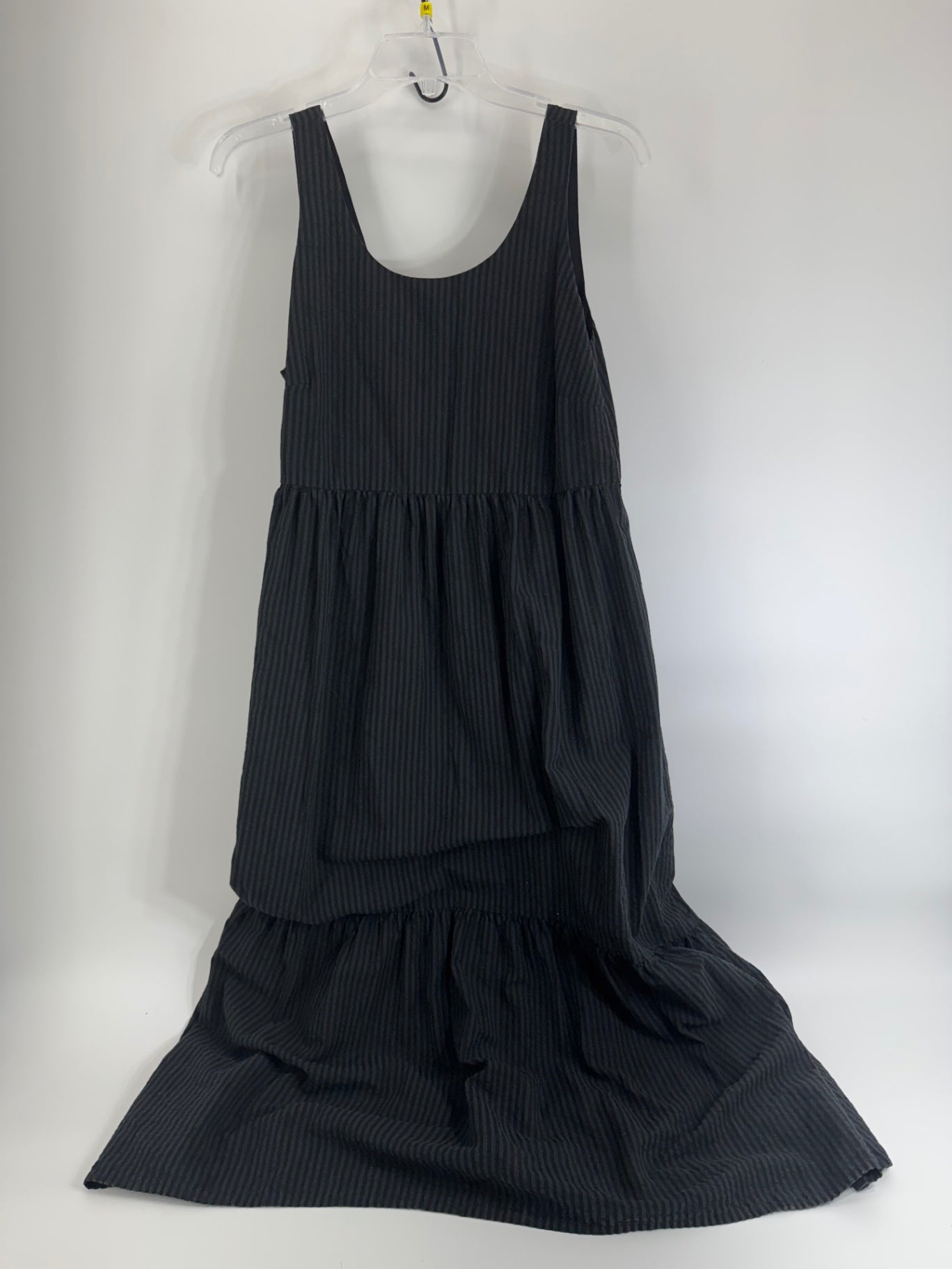 J.Jill Black Sleeveless Striped Dress