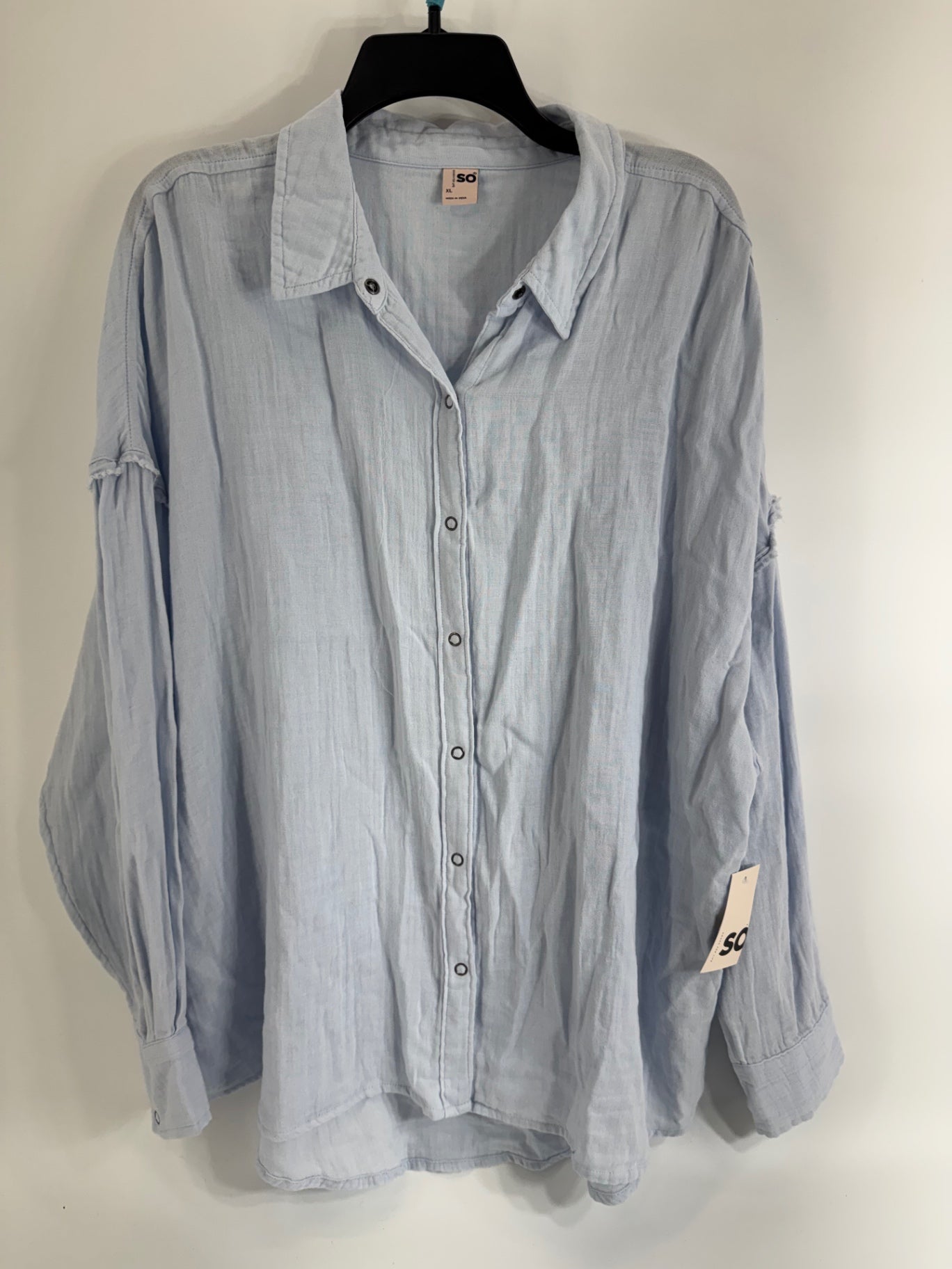 SO Blue Button Up