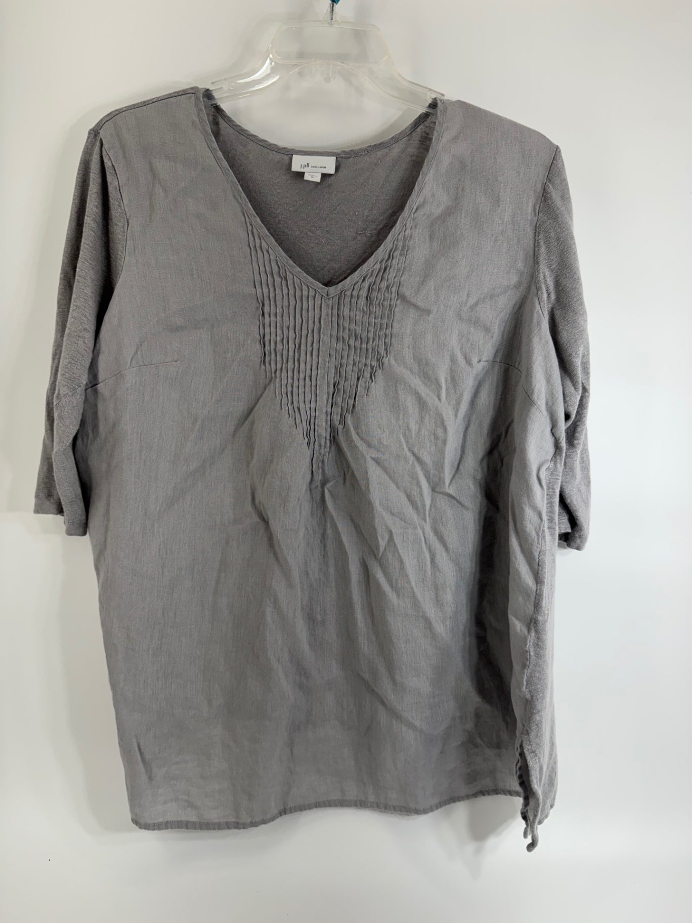 J.Jill Gray Linen Top