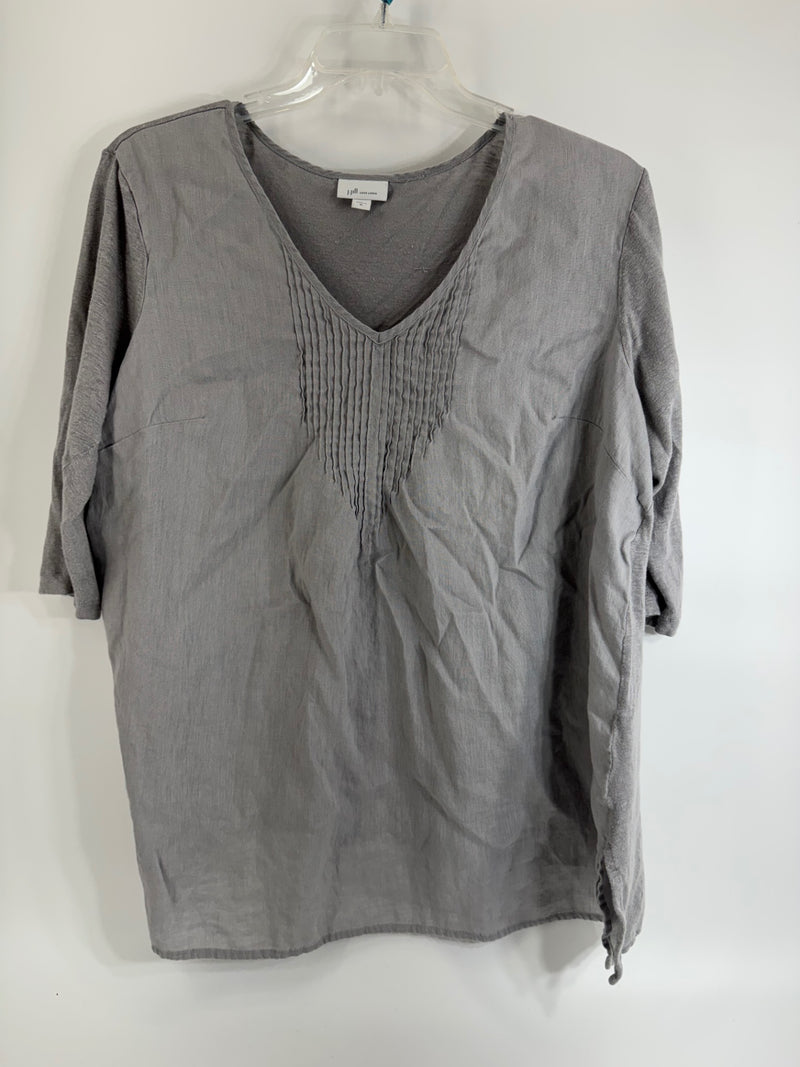 J.Jill Gray Linen Top Sizse XL