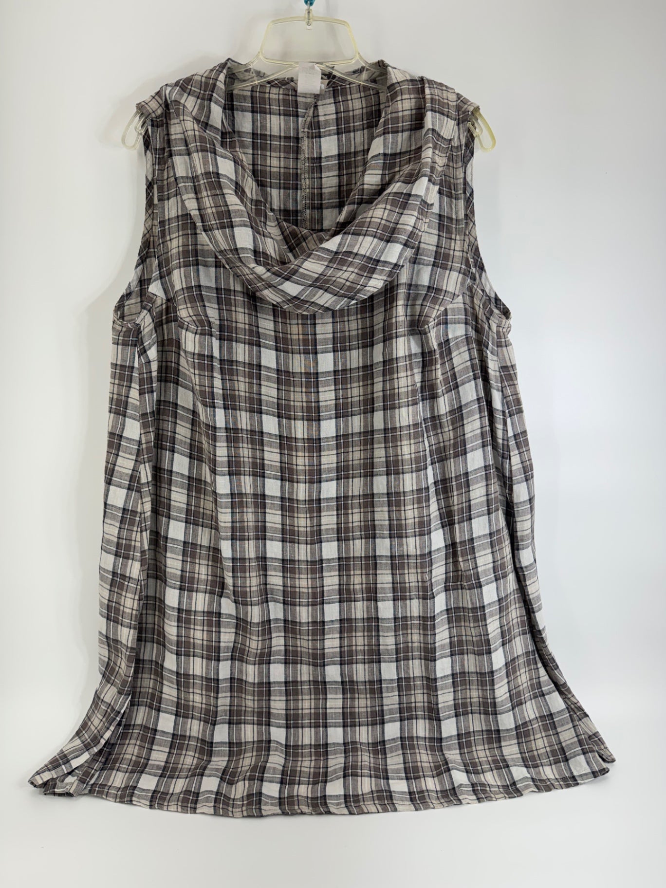 Match Point Brown/Gray Plaid Dress